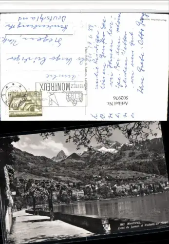 502976,Montreux Teilansicht Dent de Jaman Bergkulisse Kt Waadt