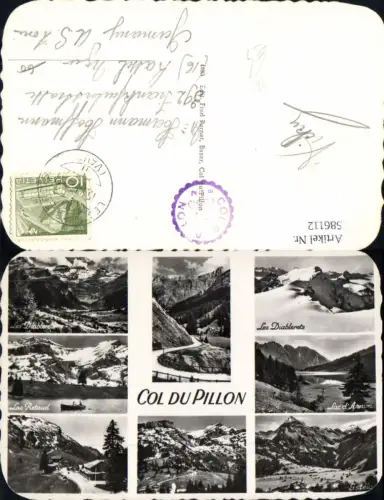 586112,Mehrbild Ak Col du Pillon Les Diablerets Lac d Arnon Ormont-Dessus Switzerland