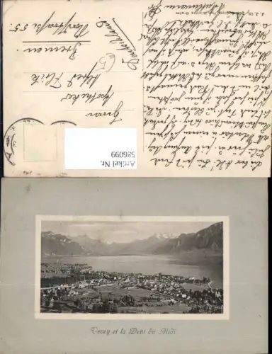 586099,Vevey et la Dent du Midi Genfersee Passepartout Switzerland