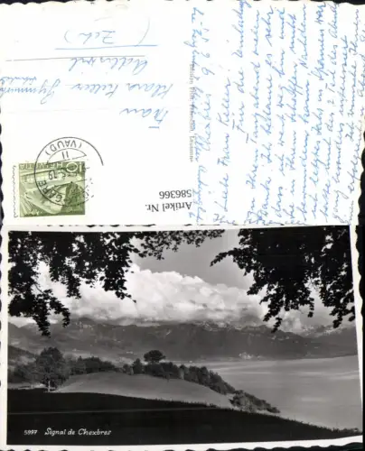 586366,Foto Ak Signal d Chexbres Switzerland