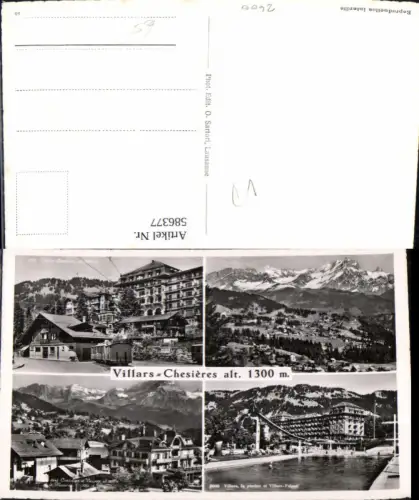 586377,Mehrbild Ak Villars Chesieres Villars-sur-Ollon Switzerland