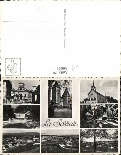586555,Mehrbild Ak La Sarraz Schloss Kirche Switzerland
