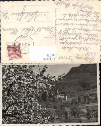 586779,Foto Ak Le printemps a Blonay Schloss Switzerland