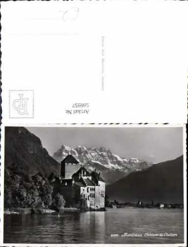 586957,Foto Ak Montreux Veytaux Chateau de Chillon Schloss Switzerland