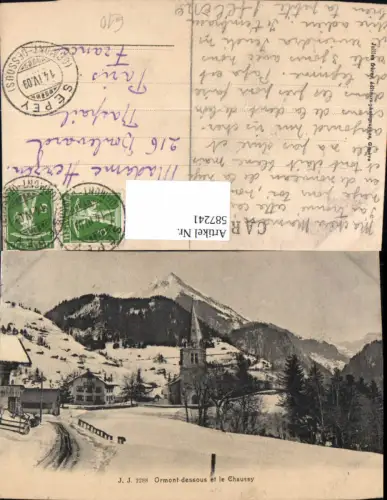 587241,Ormont-Dessus et le Chaussy Winteransicht Switzerland