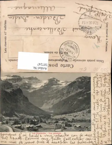 587247,Les Diablerets Ormont-Dessus Vue generale Switzerland
