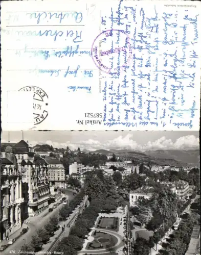 587521,Foto Ak Derriere-Bourg Lausanne Switzerland Stempel Österr. Zensurstelle Freigegeben
