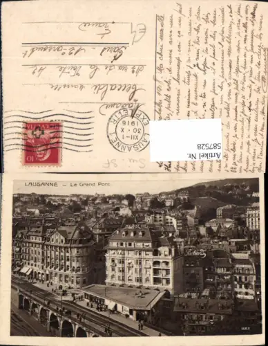 587528,Lausanne Le Grand Pont Switzerland