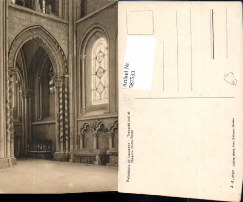 587533,Cathedrale de Lausanne Transept sud et Chapelle Notre-Dame Switzerland