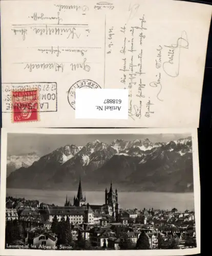 618887,Foto Ak Lausanne et les Alpes de Savoie
