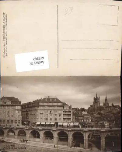 619362,Foto Ak Lausanne Pont et Rue Richard Brücke