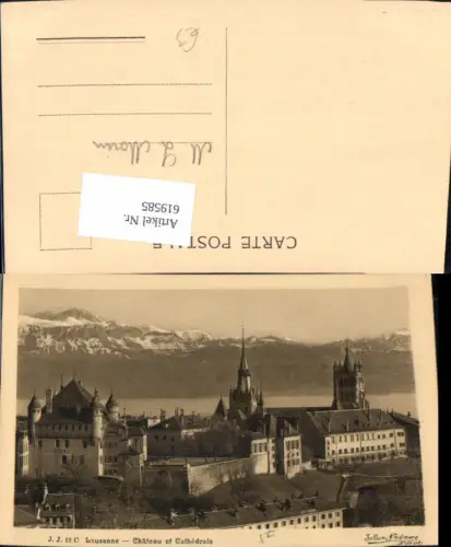 619585,Lausanne Chateau et Cathedrale Kathedrale
