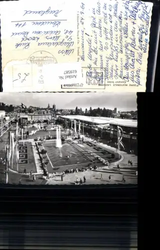 619587,Foto Ak Lausanne Foire National Lausanne Comptoir Suisse Brunnen