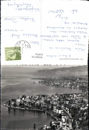 619791,Montreux Clarens Vevey Ansicht