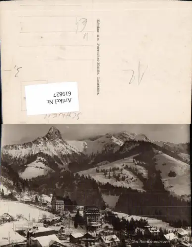 619827,Foto Ak Les Avants en hiver Winteransicht