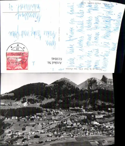 619846,Luftbild Leysin et la Tour d Ai vus d avion