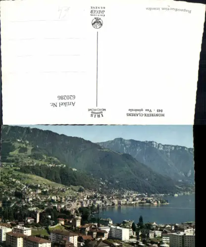 620286,Foto Ak Montreux Clarens Vue generale