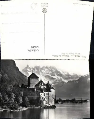 620296,Foto Ak Veytaux Chillon et la Dent du Midi