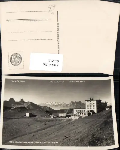 655211,Rochers de Naye et les Alpes Grand Hotel Veytaux Montreux