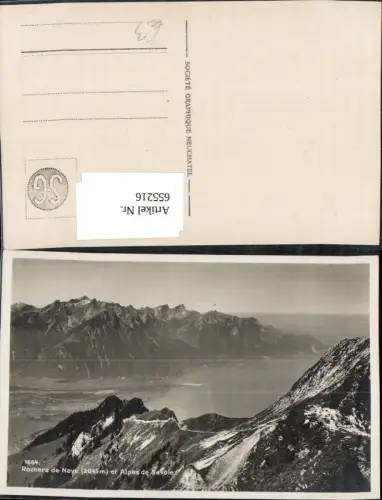 655216,Montreux Veytaux Rochers de Naye et Alpes de Savoie