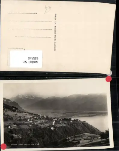 655345,Foto Ak Glion et les Dents du Midi Montreux