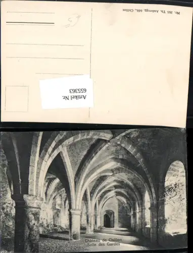 655363,Chateau de Chillon Salle des Gardes Veytaux