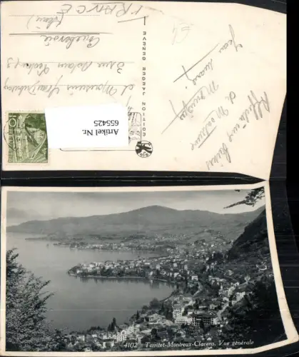 655425,Territet Montreux Clarens Vue generale
