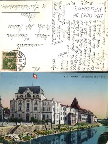 695537 Yverdon Les Casernes et la Thiele Jura Nord Waadt