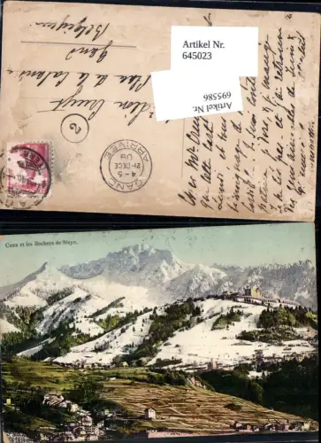 695586 Caux et les Rochers de Naye Montreux Waadt gel Gand