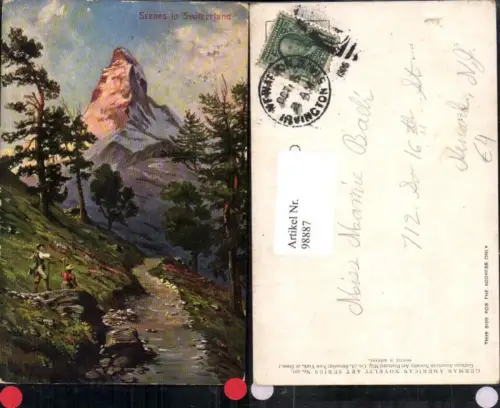 98887,Zermatt Matterhorn Le Cervin Scenes in Switzerland Kt Wallis