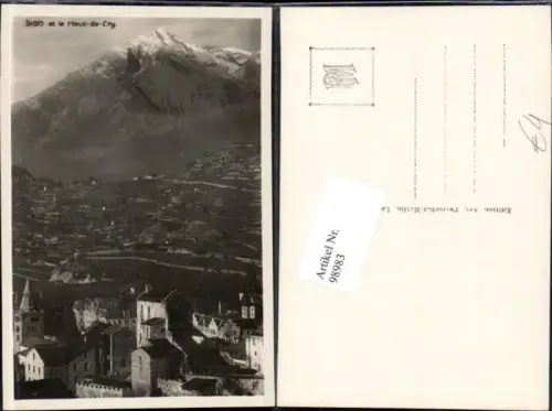 98983,Sion Ortsansicht Kt Wallis