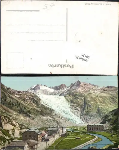 99155,Gletsch und Rhonegletscher Kt Wallis