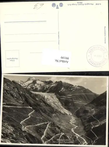 99199,Rhonegletscher Grimsel und Furkastraße Furka Kt Wallis