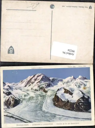 99224,Gornergrat Gornergratbahn Kt Wallis