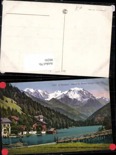 99291,A Champex Massif du Grand Combin Kt Wallis