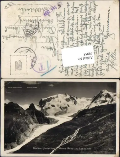 99955,Zermatt Gornergletscher Monte Rosa Kt Wallis