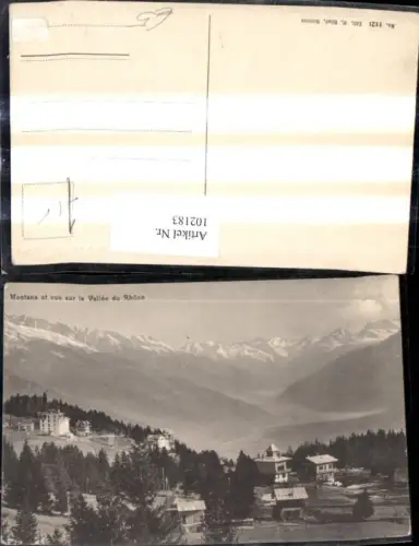 102183,Wallis Crans-Montana Montana et vue sur la Vallee du Rhone