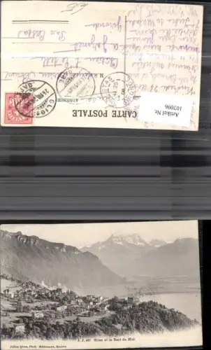 107096,Glion et la Dent du Midi Totale 1906 Kanton Wallis