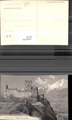 107331,Sion Chateau de Tourbillon Festung Kanton Wallis