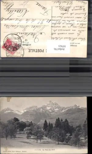 107621,Chexbres La Dent du Midi 1912 Kanton Wallis
