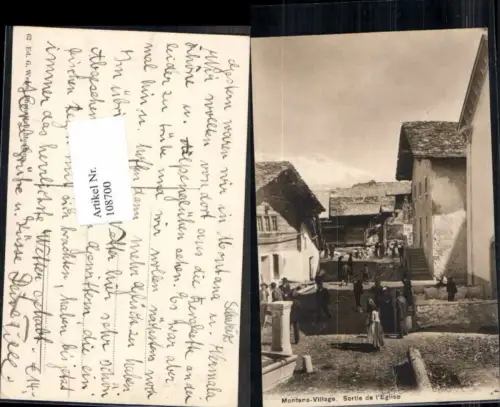 108700,Montana Village Sortie de Eglise Kt Wallis Leute
