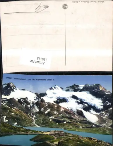 130142,Berninahospiz u. Piz Cambrena Ansicht Kt. Wallis