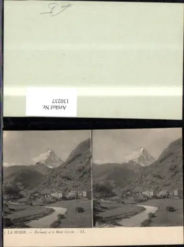 130237,Zermatt et le Mont Cervin MehrbildAk Kt. Wallis