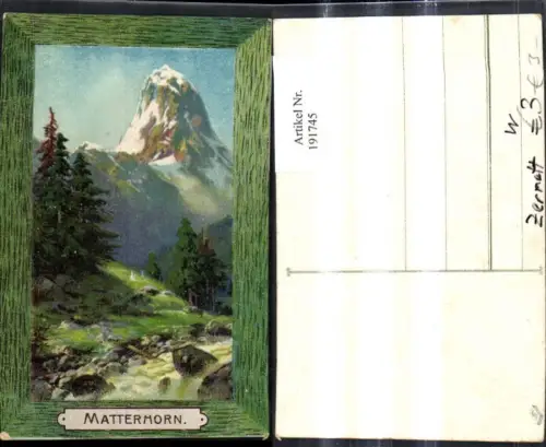 191745,Zermatt Matterhorn Passepartout Kt Wallis