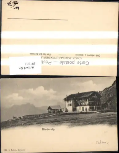 191761,Riederalp Bezirk Östlich Raron Kt Wallis