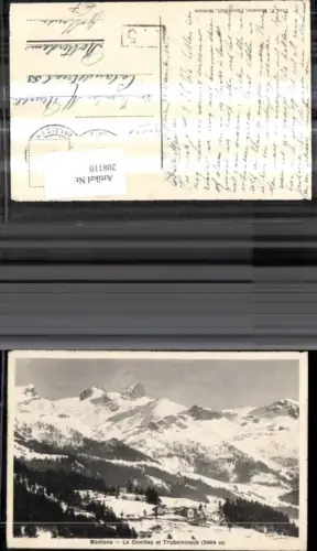 208110,Montana Montana-Vermala La Combaz et Trubelnstock Winteransicht Kt Waalis