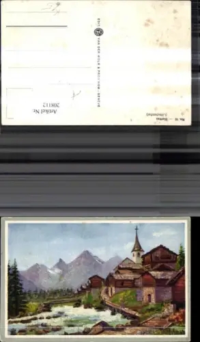 208112,Künstler Ak A. Belli Blatten Lötschenthal Kt Waalis