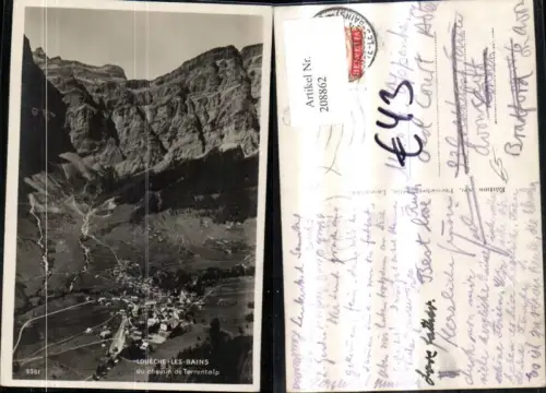 208862,Leukerbad Loueches Les Bains du chemin de Torrentalp Kt Waalis