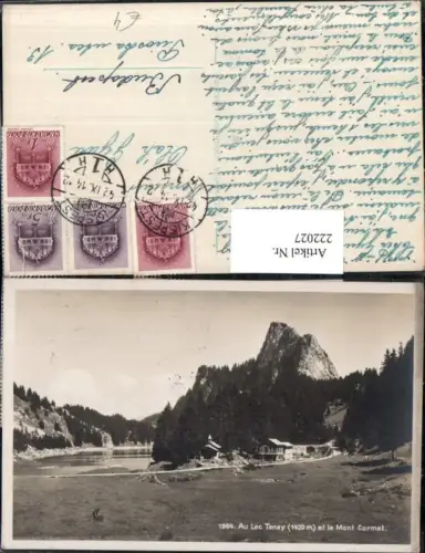 222027,Au Lac Tanay et le Mont Cormat Kt Wallis