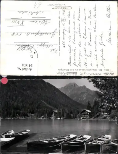 241608,Un coin pittoresque du Lac Champex See Ruderboote Kt Wallis